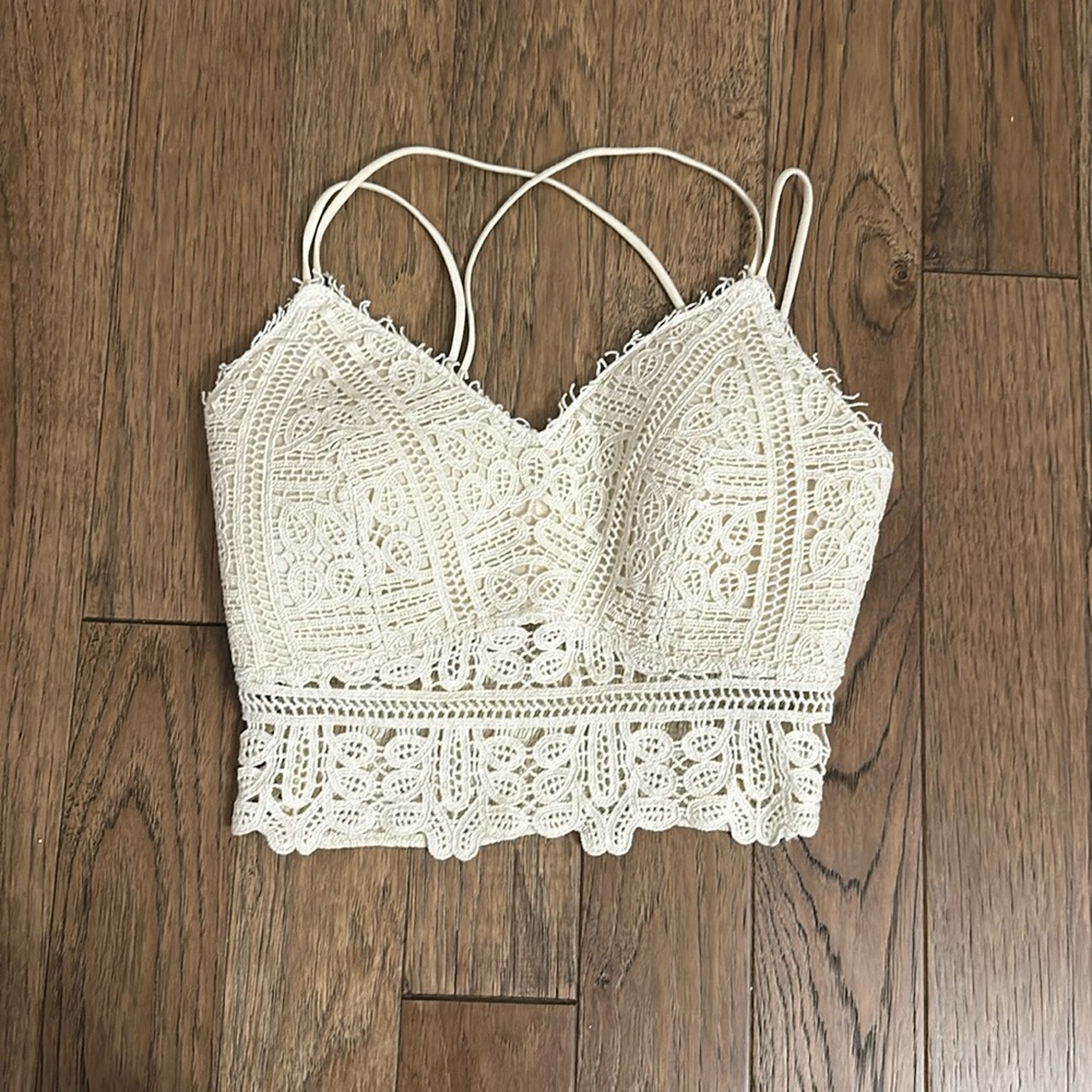 White Lace Bralette Cami